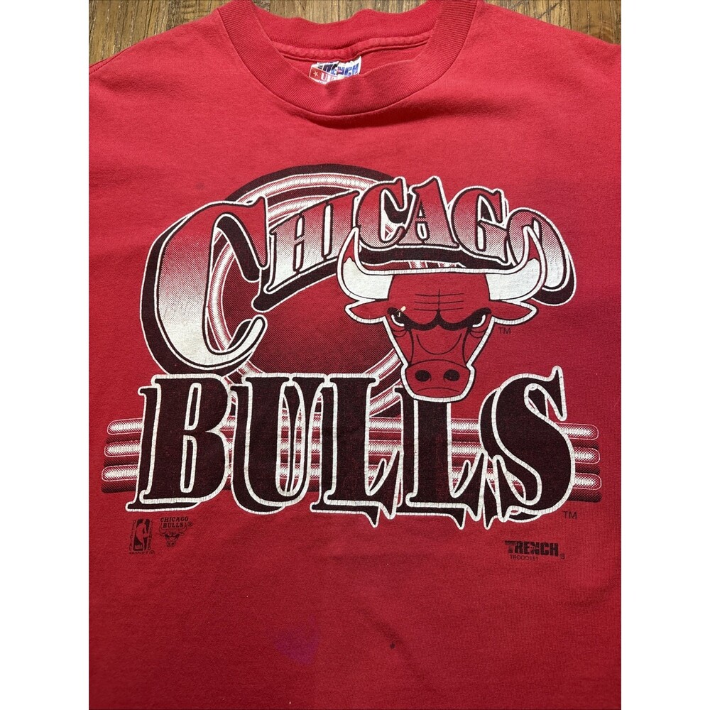 Vintage Trench Ultra Chicago Bulls Single Stitch Made In USA Size Medium T-shirt